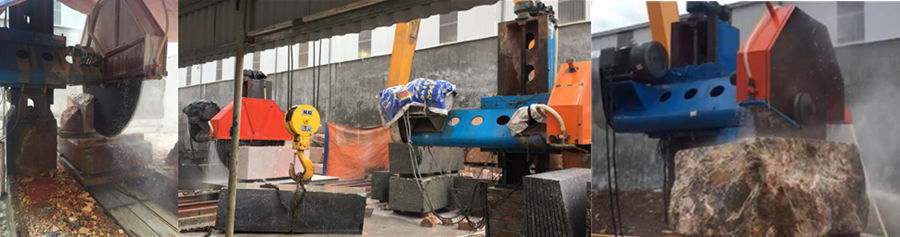 Single Column Stone Cutting Machine